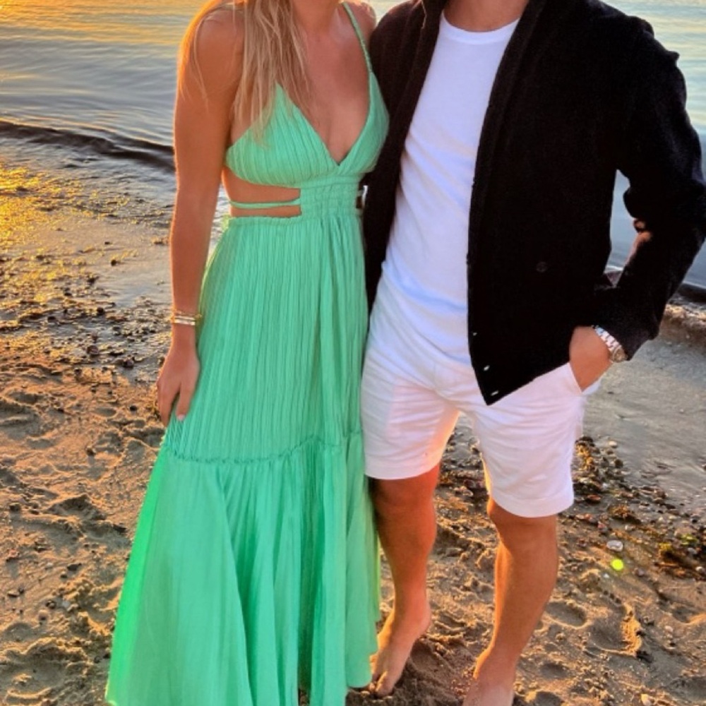 Jonathan simkhai Vibrant Green Maxi Dress
